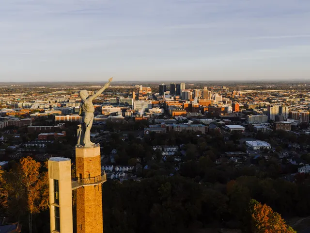 The Vulcan Statue looking over Birmingham, AL
