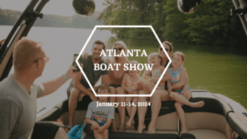 A family on a MasterCraft model that will be at the 2024 atlanta boat show.