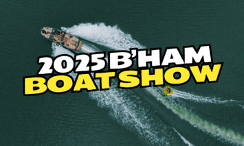 A graphic showing a MasterCraft pulling a tuber along the lake.