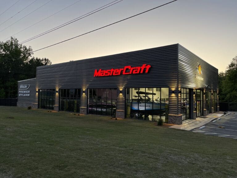 Skier's Marine's Lake Oconee boat dealership in Georgia.