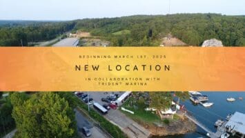 An image showing the announcement of a new collaboration with Skier's Marine and Trident Marina
