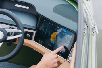 Touchscreen dash on the 2025 MasterCraft XT24