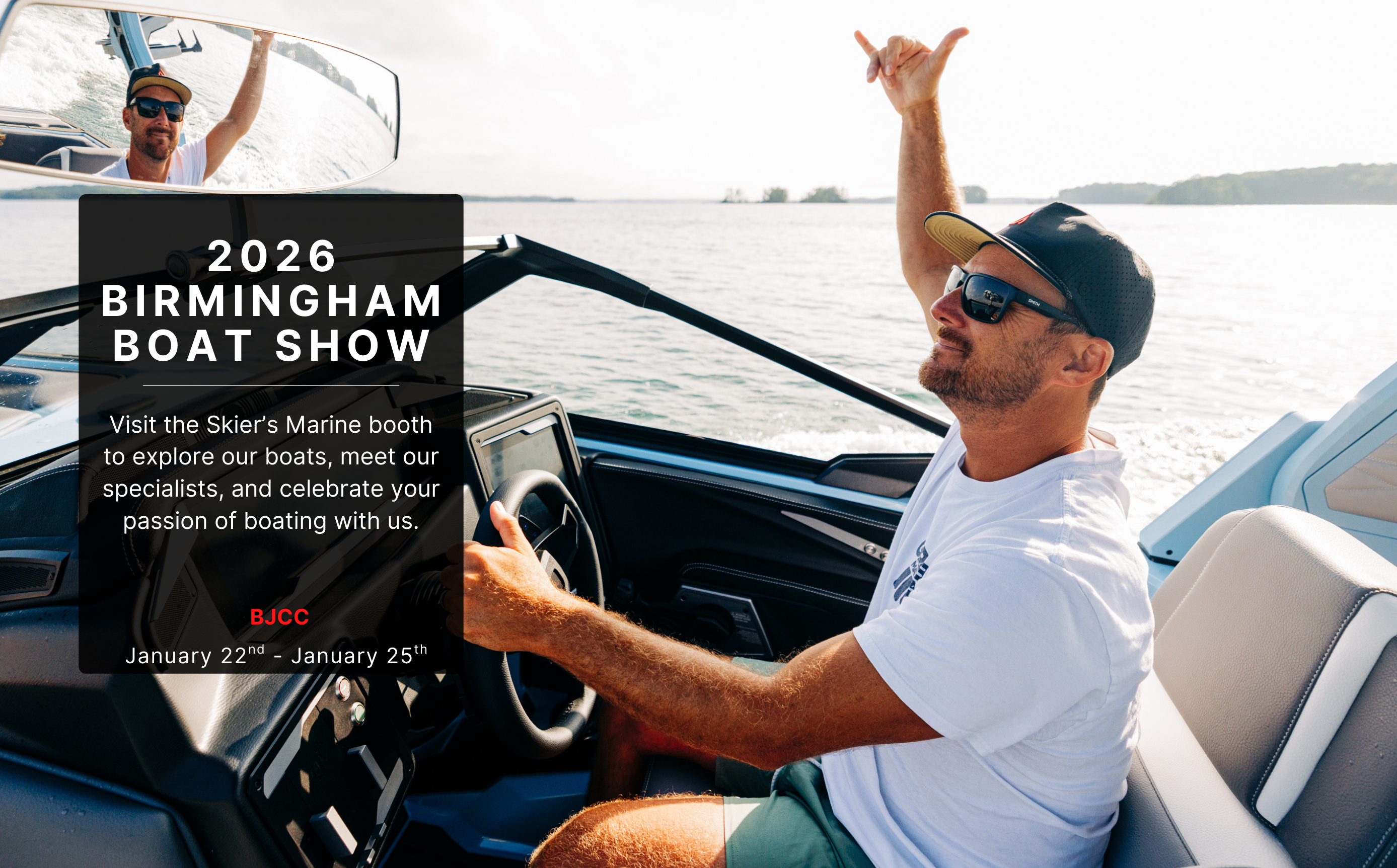 A man enjoying his time on a boat.